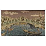 Decorative Cityscape Tapestry - Bridge & Towers Design