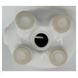 Child to Cherish Ceramic Piggy Bank Figurine with Heart Motifs & Starburst Accent