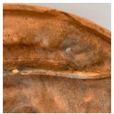 Pair of 15-Inch Round Terracotta Wall Plaques - Man in the Moon Motif