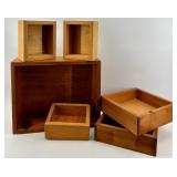 Vintage Wood Display Boxes