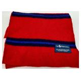 Polo Ralph Lauren Scarves - Red Striped Wool & Beige Pony-Embroidered