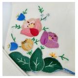 Assorted Embroidered Linen Napkins & Table Linens