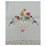 Assorted Embroidered Linen Napkins & Table Linens