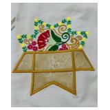 Assorted Embroidered Linen Napkins & Table Linens