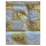 Handmade Patchwork Floral Quilt