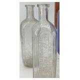 Assorted Glass Bottles - Frostie Soda Bottle, Blue & Clear Bottles