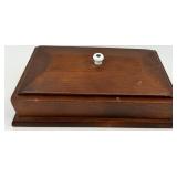 The Book of Criminal Minds Hardcover & Wooden Box with Magnum Shot Bag & Glass Snifter
