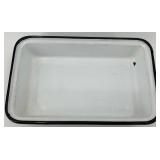 Vintage Enamel Bakeware Pan Set - Muffin Tins, Angel Food Pan & Scoop