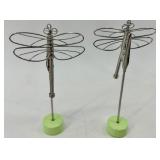 Assorted Metal Place Card Holders - Fleur-de-Lis & Dragonfly Styles