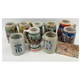 Budweiser HB Spaten Munchen Assorted German Beer Steins