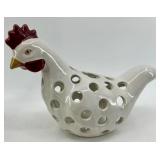 Sheep Canvas Print, Haeger Vase, Chicken Figurine & Birdhouse