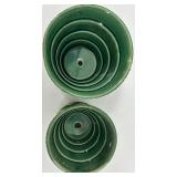 McCoy Pots Ribbed Ceramic Planters (Lot of 2)