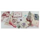 Vintage Handkerchiefs - Assorted Floral Embroidered including NOS