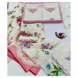 Vintage Handkerchiefs - Assorted Floral Embroidered including NOS