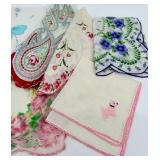 Vintage Handkerchiefs - Assorted Floral Embroidered including NOS