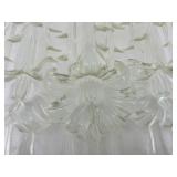 6 Acrylic Tile Panel with Carved Floral Relief