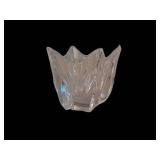 Orrefors Crystal Flower Bowl - 4 X 4.5 Inch, Bottom Marked