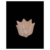 Orrefors Crystal Flower Bowl - 4 X 4.5 Inch, Bottom Marked