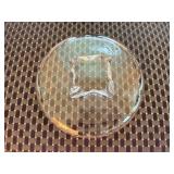 Steuben Hand-Blown Round Glass Bowl - Marked on Bottom