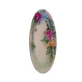 H&Co Bavaria Hand-Painted Floral Oval Porcelain Platter