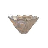 Crystal Glass Flower Bowl - 7 1/2 x 11 1/2 Inches