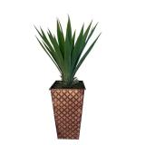 35-Inch Faux Plant in Decorative Metal Lattice Pot