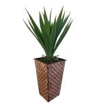 35-Inch Faux Plant in Decorative Metal Lattice Pot
