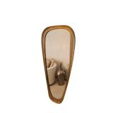 Gilt Teardrop Wall Mirror - 43 x 20 Inches