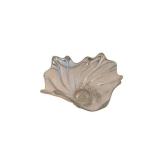 Glass Flower-Shaped Bowl with Ruffled Edges - Decorative Centerpiece