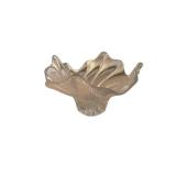 Glass Flower-Shaped Bowl with Ruffled Edges - Decorative Centerpiece