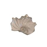 Glass Flower-Shaped Bowl with Ruffled Edges - Decorative Centerpiece