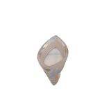 Crystal Bowl with Ringed Banding and Faceted Sides - Hand-Crafted Glassware