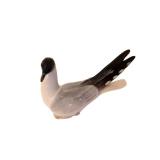 Porcelain Bird Figurine with Outstretched Wings - Made in China