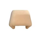 Textured Upholstered Footstool  - Mesh Fabric