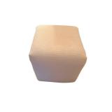Textured Upholstered Footstool  - Mesh Fabric