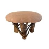 Handmade Footstool on Twisted Branch Base