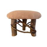 Handmade Footstool on Twisted Branch Base