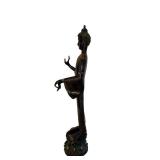 32-Inch metal Buddha Statue