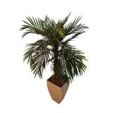 Fake Palm Plant - 4 Feet Tall in Plastic Pot