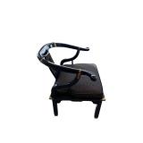 Century Chair Company Accent Chair - Curved Back, Check Upholstery (Hickory, NC)