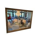 Wall Mirror 53 x 41 Inches with Ornate Carved Frame