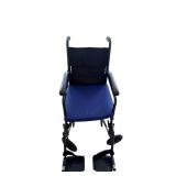 Drive Wheelchair with Cushioned Seat, Padded Armrests, Removable Footrests