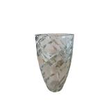 Crystal Cut-Glass Vase - 8 1/2 Inches Tall