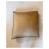 Pair of 18x18 Satin Throw Pillows with Stains