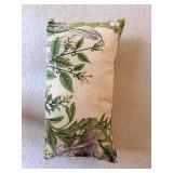 Pair of Floral Throw Pillows 24 x 12 Inches - Stained