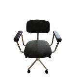 Ergonomic Office Chair with Mesh Back and Padded Armrests, Chrome Base
