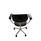 Ergonomic Office Chair with Mesh Back and Padded Armrests, Chrome Base