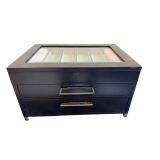 Watch Display Case With Glass Top, 6 Slots, 10 x 14 1/2 x 8 in