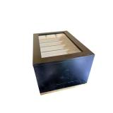 Watch Display Case With Glass Top, 6 Slots, 10 x 14 1/2 x 8 in