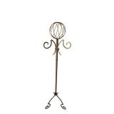 63-Inch Tall Wrought-Iron Coat Hanger Garden Stake Sculpture